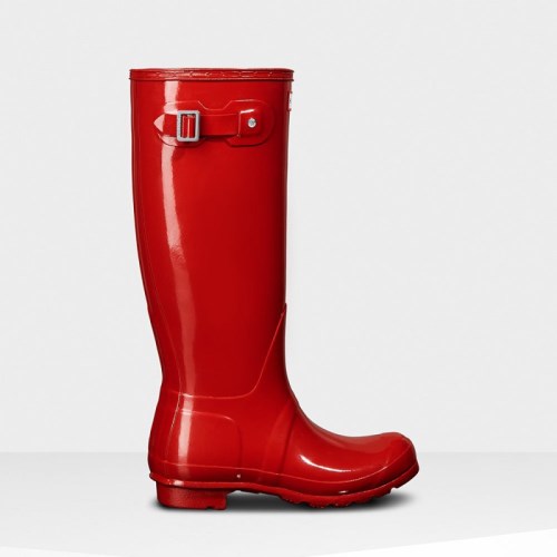 Hunter Original Gloss Tall Rain Boots For Womens - NZ B2518